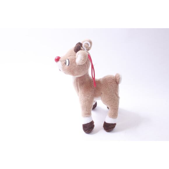 Rudolph the Red-Nosed Reindeer, Christmas Ornament, Hanging Plush, Vintage, - Picture 2 of 3